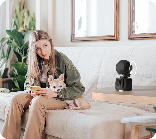 SiiPet PawTrack AI Pet Camera with Auto Tracking & 360° Pan
