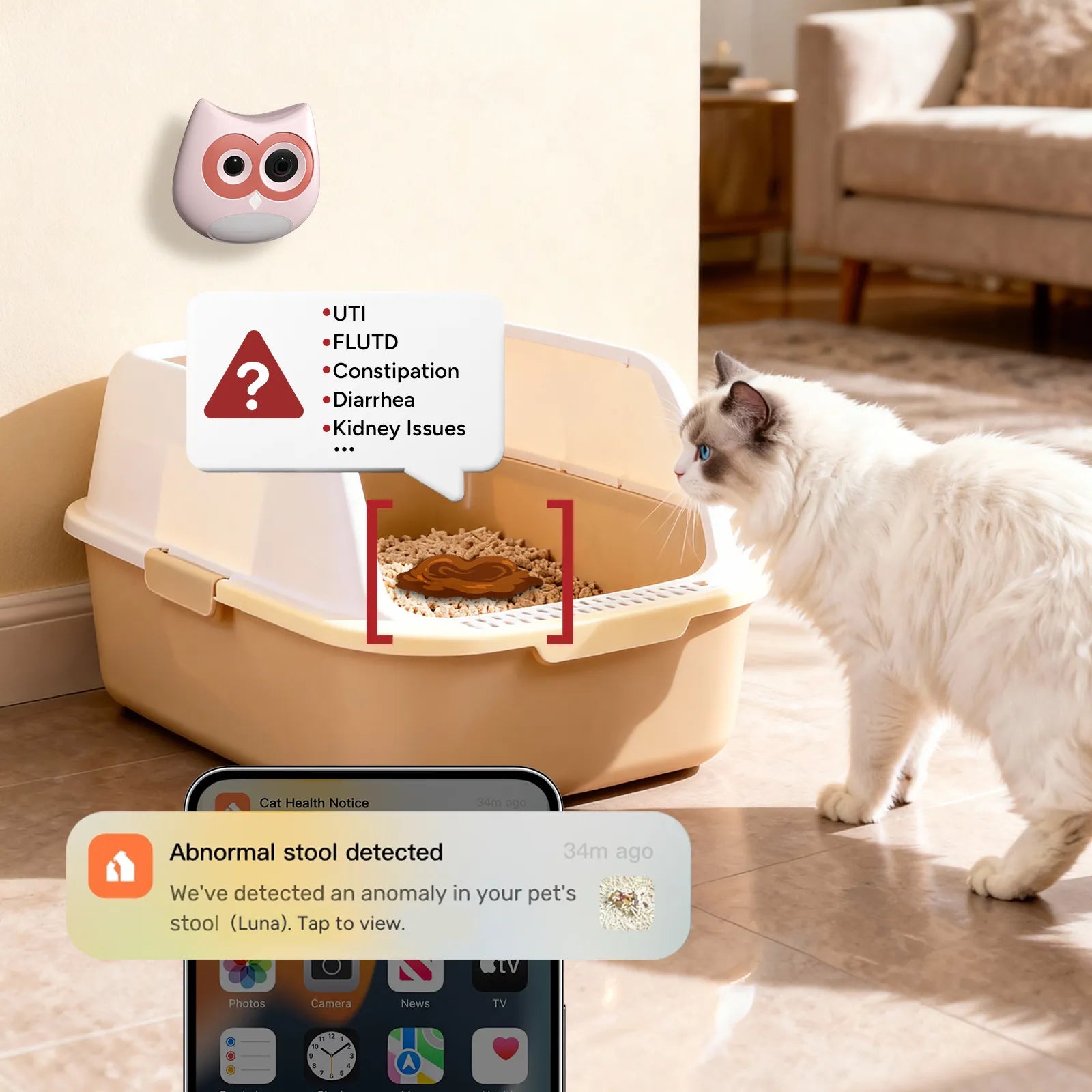 SiiPet LitterLens Litter Box Camera for cat Health Monitoring