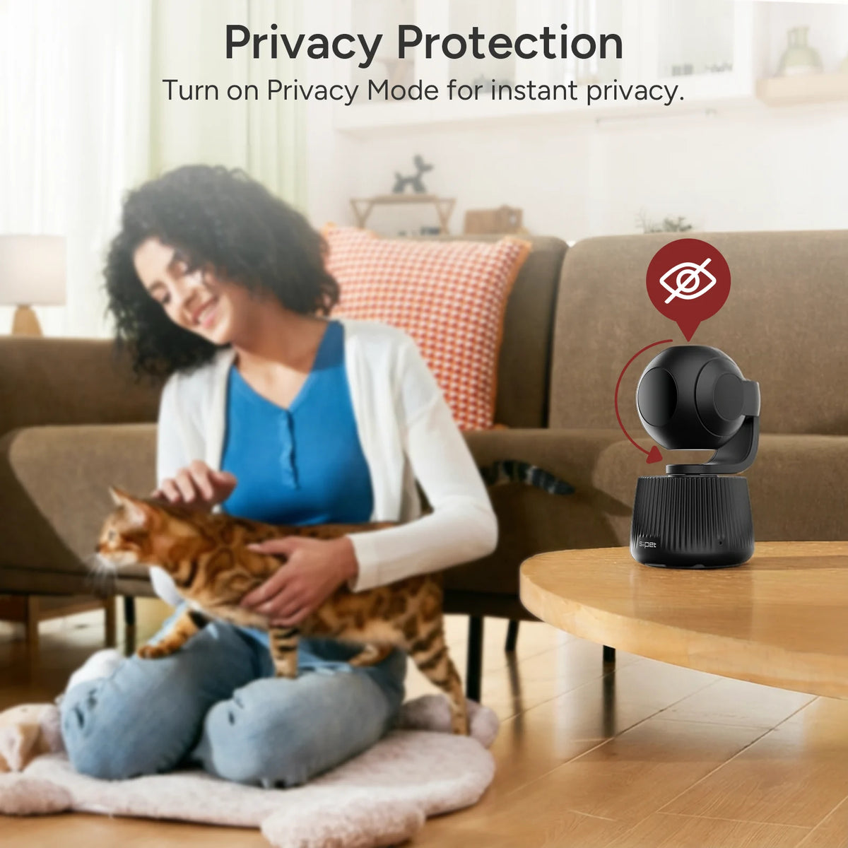 SiiPet PawTrack AI Pet Camera with Auto Tracking & 360° Pan